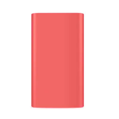 Pink Red Новые силиконовые чехлы для Xiaomi, блок питания на 16000 10400 10000 5000 мАч, блок питания 2 внешних аккумуляторов протектор - Цвет: Pink Red