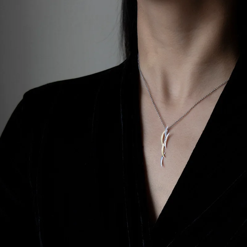 

INATURE Solar Eclipse 925 Sterling Silver Fine Jewelry Creative Moon Pendant Necklace