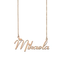 mikaela name necklace custom name necklace for women girls best friends birthday wedding christmas mother days gift
