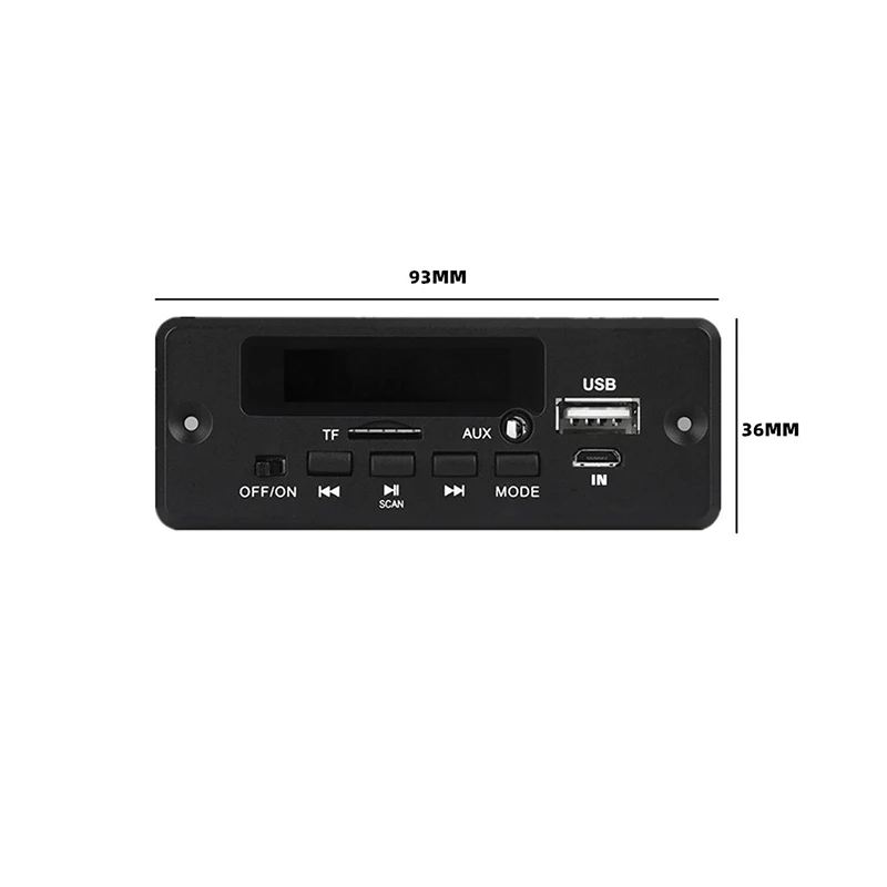 Плата декодера MP3-плеера Bluetooth модуль усилителя с поддержкой TF USB AUX рекордеров |