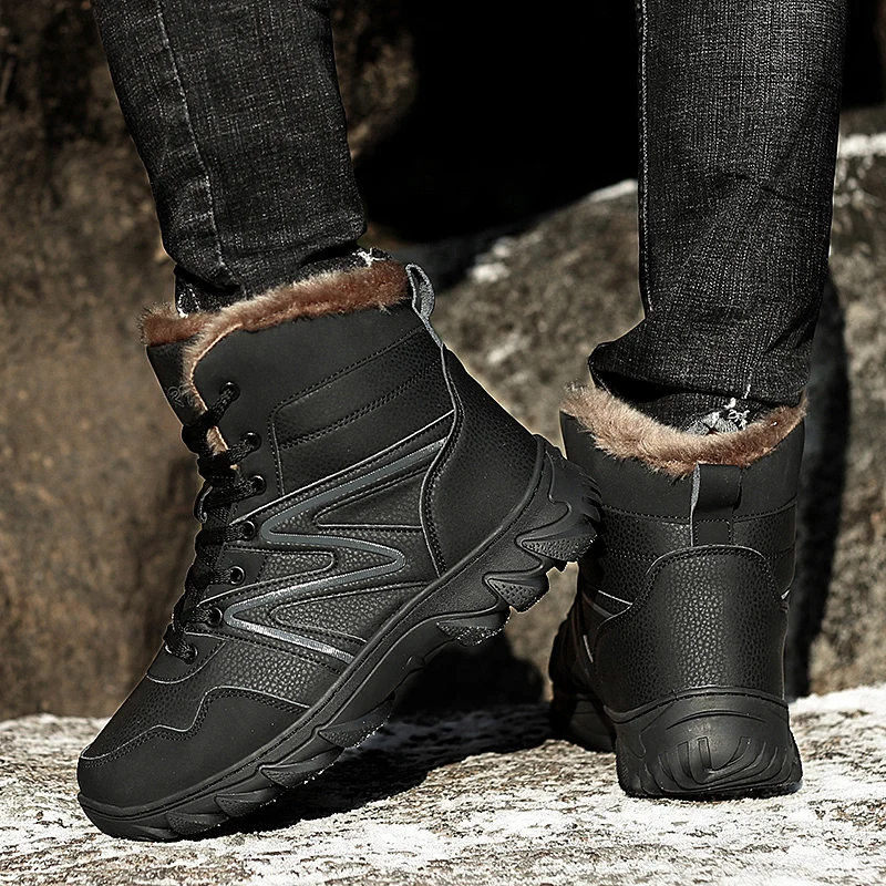 Зимние мужские военные ботинки Кожаные ботинки-дезерты высокого качества