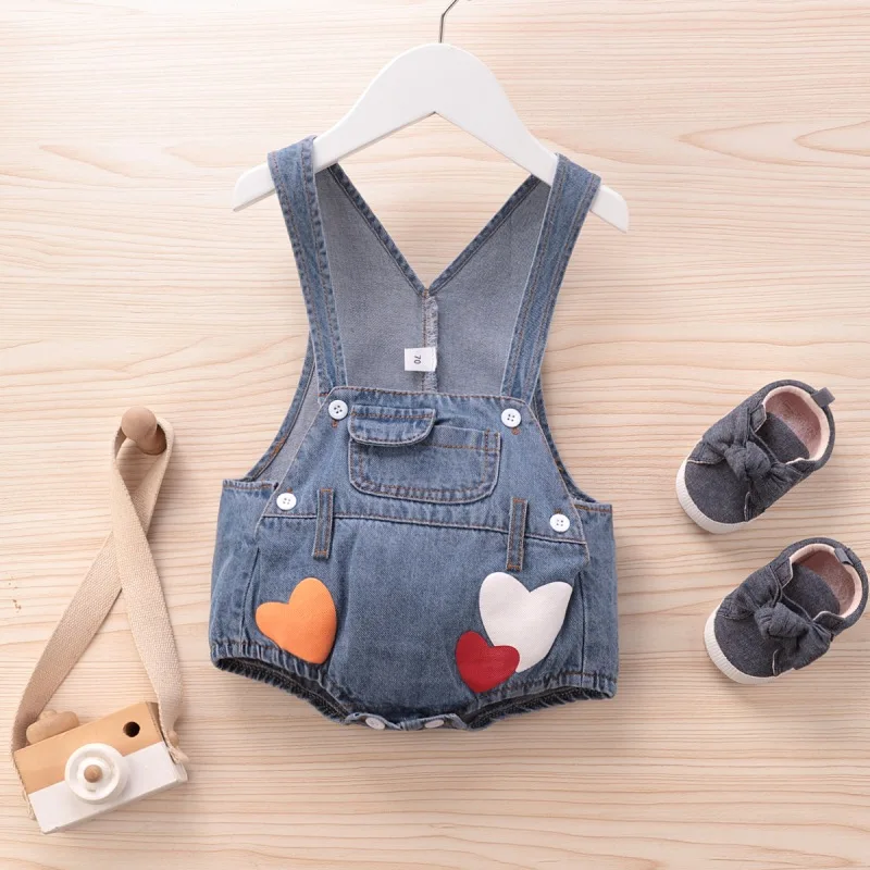 Летний комбинезон без рукавов для маленьких мальчиков и девочек Модный