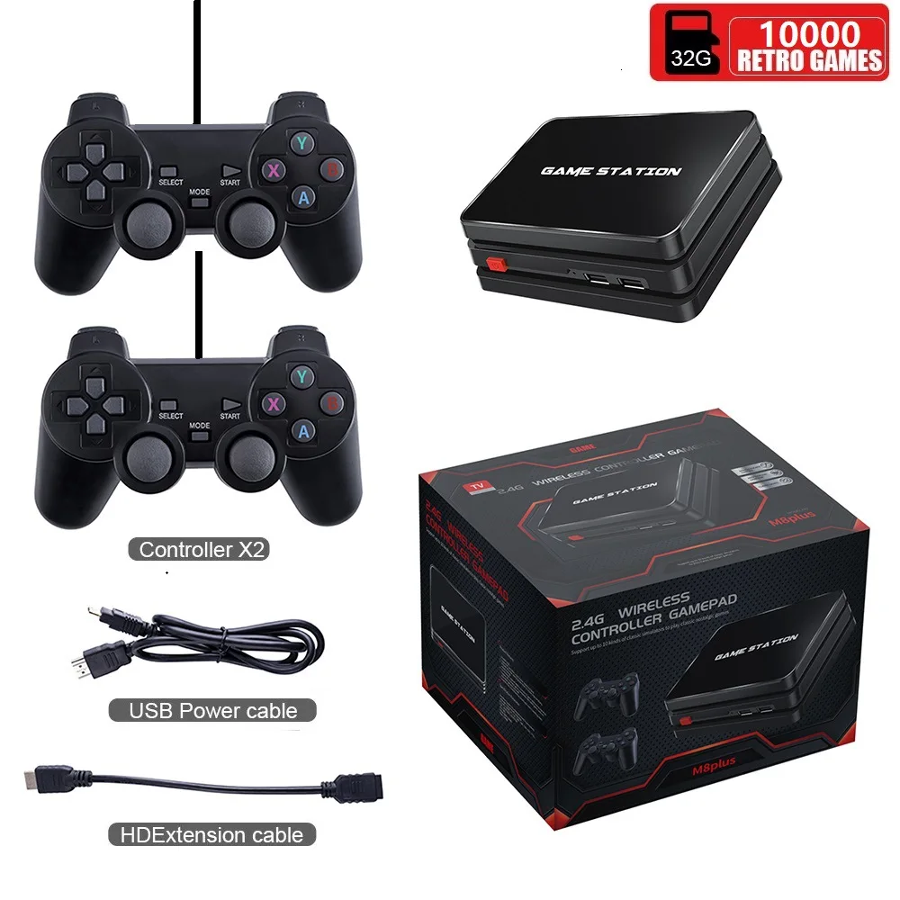

Classic Latest Design M8 Plus Game Station 10000 games TV Video Game Console with 3D Rocker Controller