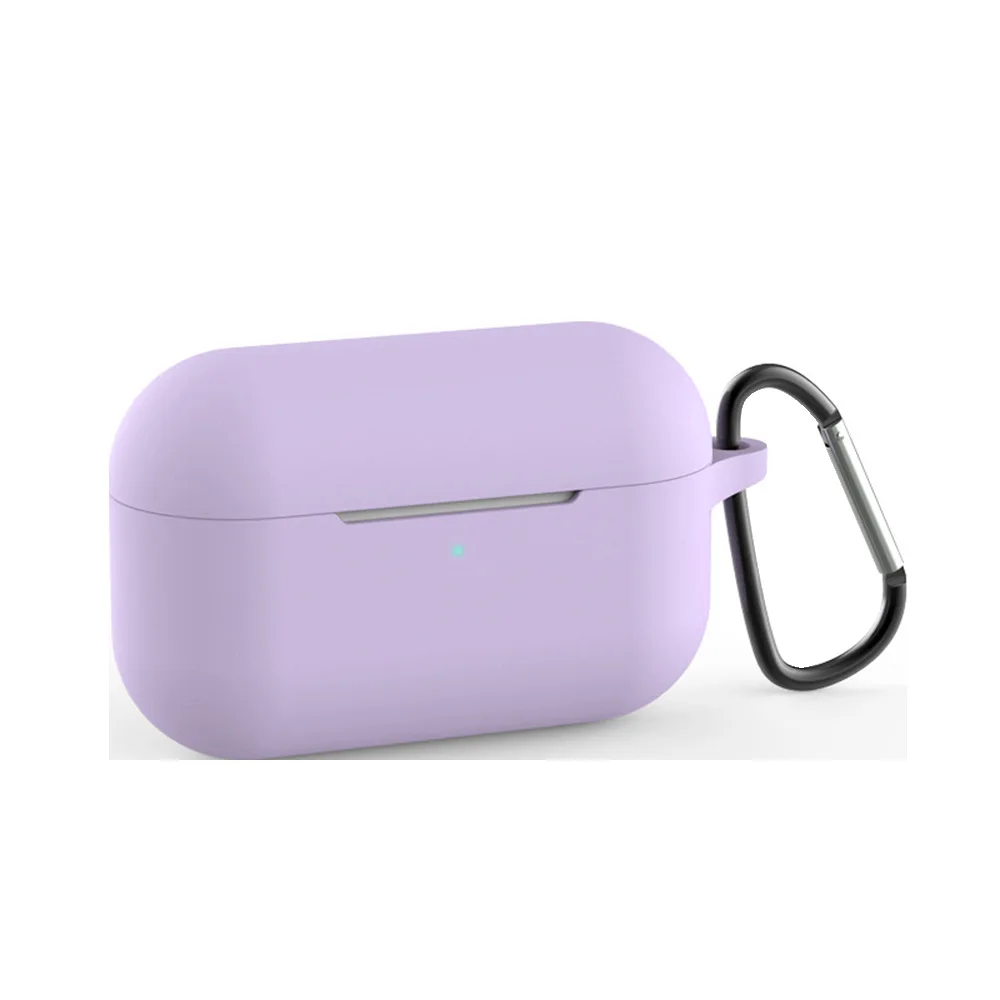 R-Purple Ultrathin Case for Airpods Pro Silicone Bluetooth Wireless Earphone Case for Air pods Pro Protective Case for Apple AirPods Pro - Цвет: R-Purple