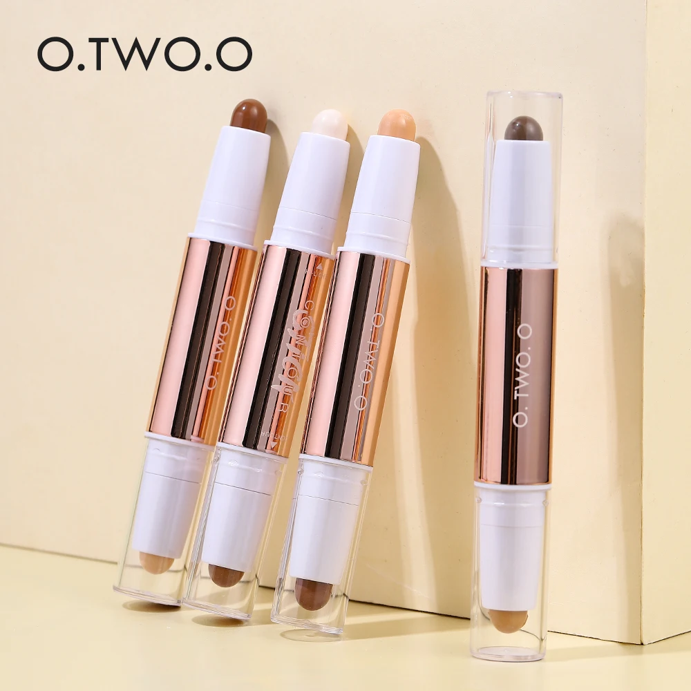 O.TWO.O Contour Stick Double Head Contour Pen Waterproof Matte Finish Highlighters Shadow Contouring Pencil Cosmetics For Face images - 6