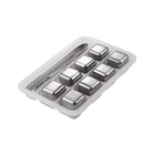 Кубики льда из нержавеющей стали, многоразовые охлаждающие камни для виски, вина, сохраняют ваш напиток холодным дольше, проходит тест SGS MJ