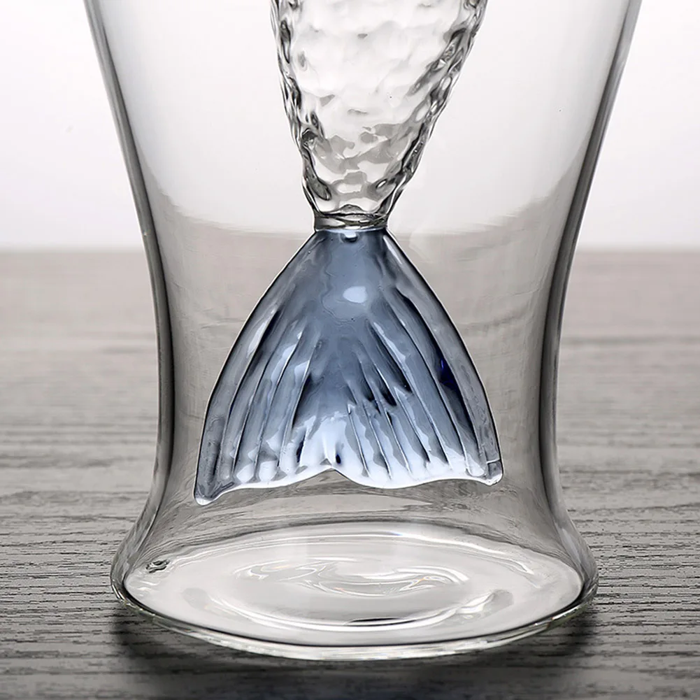 Бокал для вина с рыбьим хвостом двухслойная кружка пива виски коктейля 80 мл | Дом