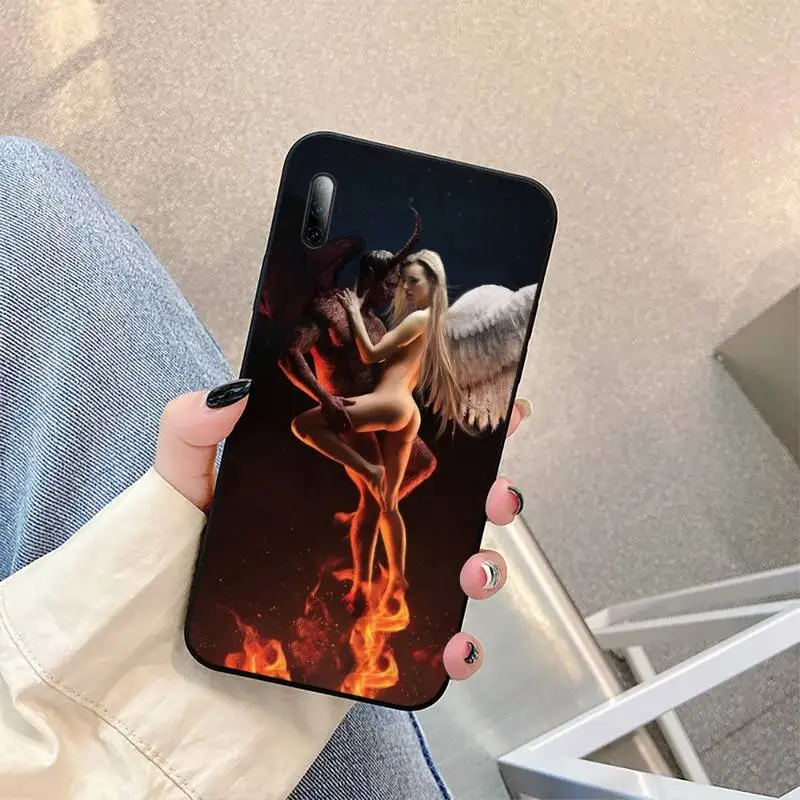 

Angel and devil wings Phone Case For Samsung S Note20 10 2020 S5 21 30 ultra plus A81 Cover Fundas Coque