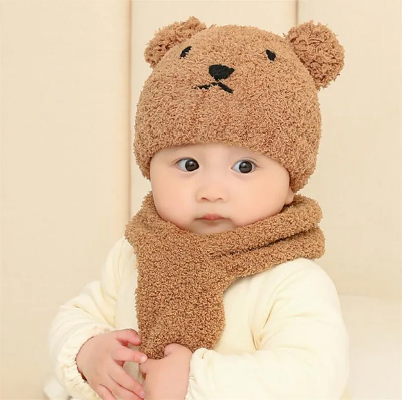 Детский комплект из шапки и шарфа Pur зимний теплый 2 предметов с шапкой шарфом