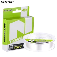 goture 100yds fishing line sink fast monofilament leader lines for carp fly lure fishing 100 fluorocarbon line fishing tackles