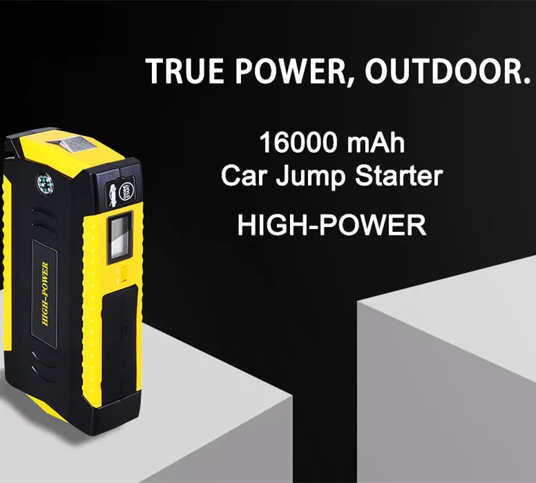 gkfly car jump starter power bank portable car battery booster charger 12v starting device petrol diesel car starter buster free global shipping