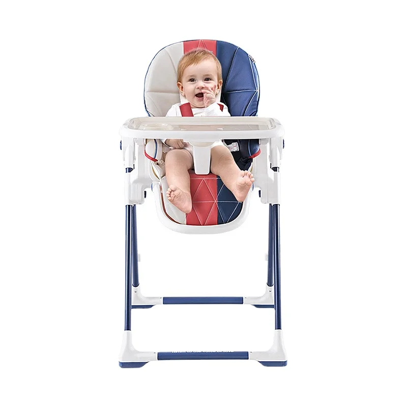 

Foldable Armrest Feeding Table Multi-function Growing Chair for Children PU Cushion Kitchen Chairs Waterproof Dining Baby Seat
