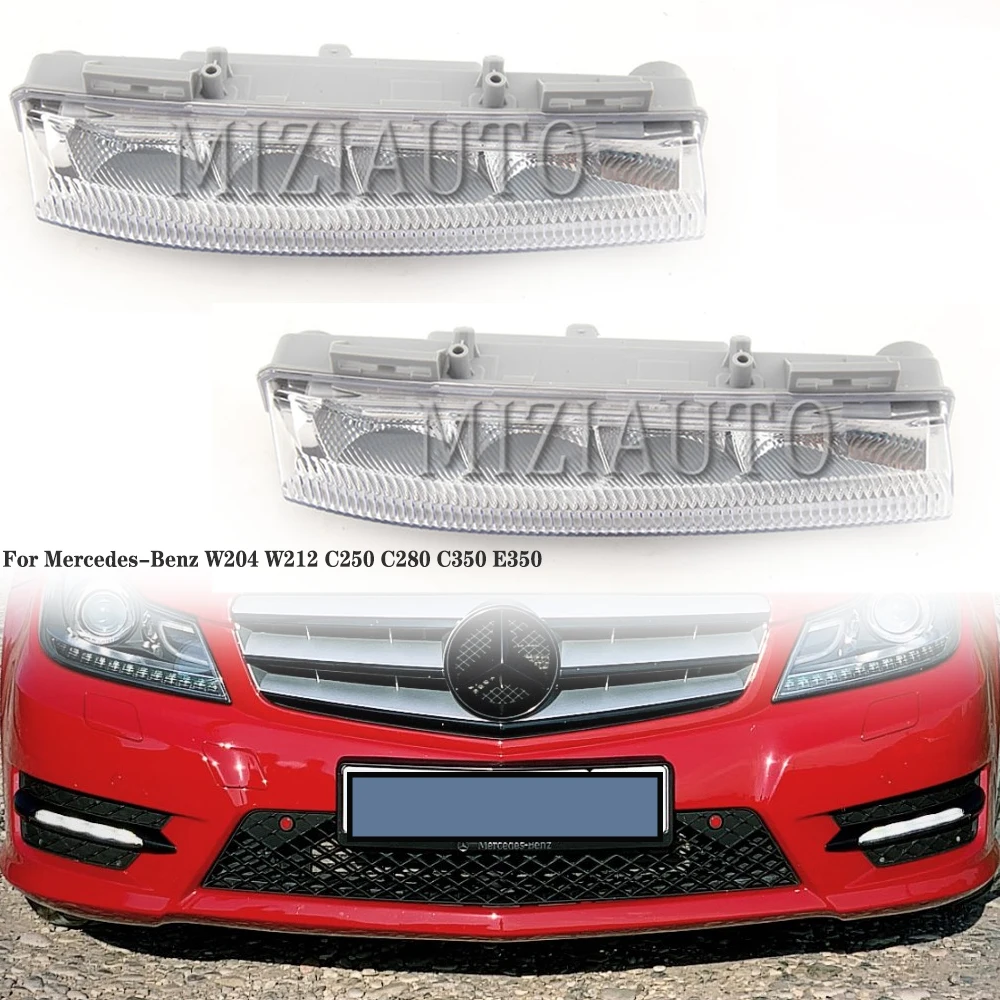 

For Mercedes-Benz W204 W212 C250 C280 C350 E350 car lights LED DRL Daytime Running Lamp Fog Light headlight car parts body kit