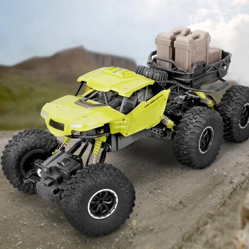 Oversized Remote Four-Wheel Drive Off-Road Racing Wireless High-Speed Charging Car Six-Wheel climbing All Terrain Boy Toy | Игрушки и