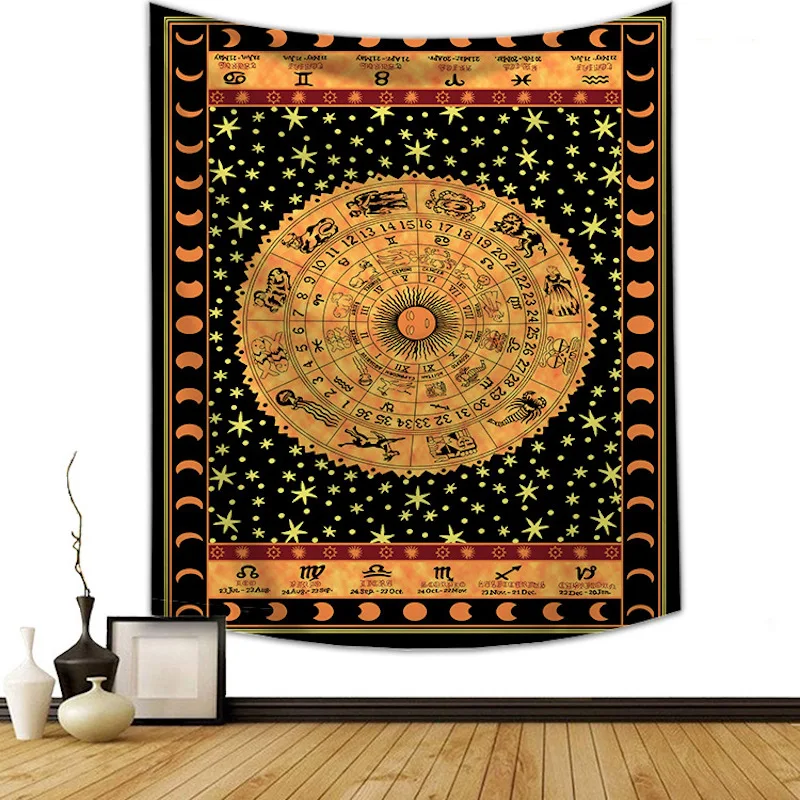 Красочный Радужный бог солнца МАНДАЛА ГОБЕЛЕН настенный Тотем Астрология Love You To