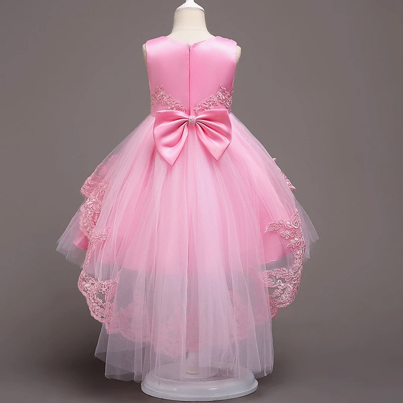 Skyyue Flower Girl Dresses 6 Colors Court Train Bow Floor Length Girls Pageant Kids Party Lace for 584 | Свадьбы и торжества
