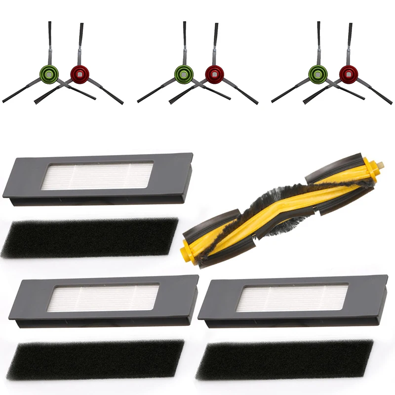 

Sponges Brushes Filters Kit For Ecovacs Deebot OZMO 950 920 Sweeping Part Tool