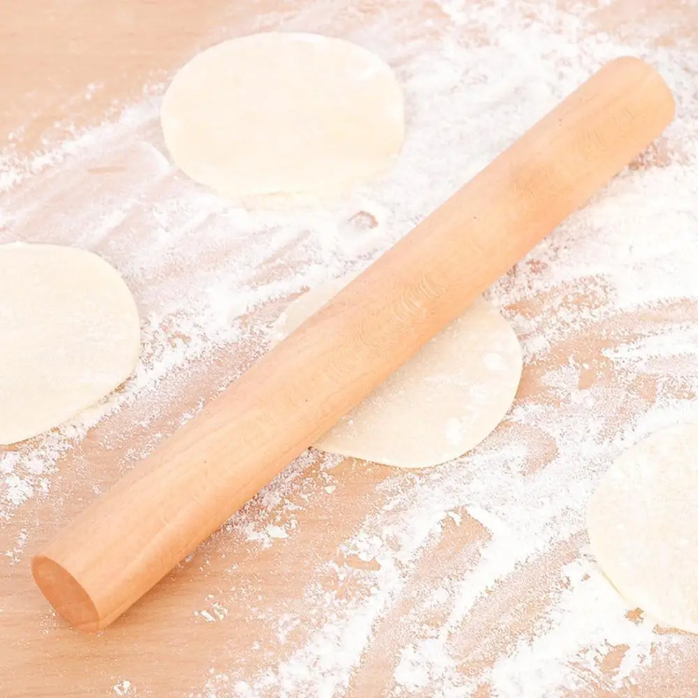 

1pcs Non-Stick Cake Fondant Pastry Wooden Rolling Pin For Kitchen Roller Embossed Baking Cake Crafts Rolling Pin D8H2