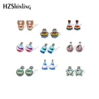 2021 новые серьги-гвоздики Pride Potions Love Magic Crystal серьги из акриловой смолы Epoxy ювелирные подарки ручной работы Girl