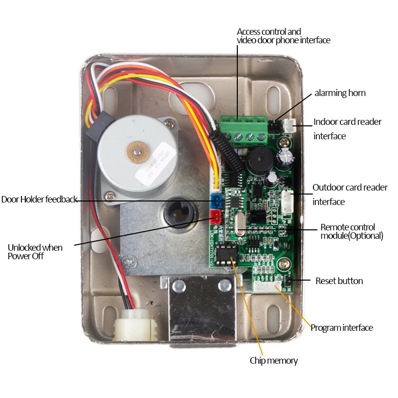 Дверной замок eWelink с управлением через приложение для смартфона 12 В постоянного