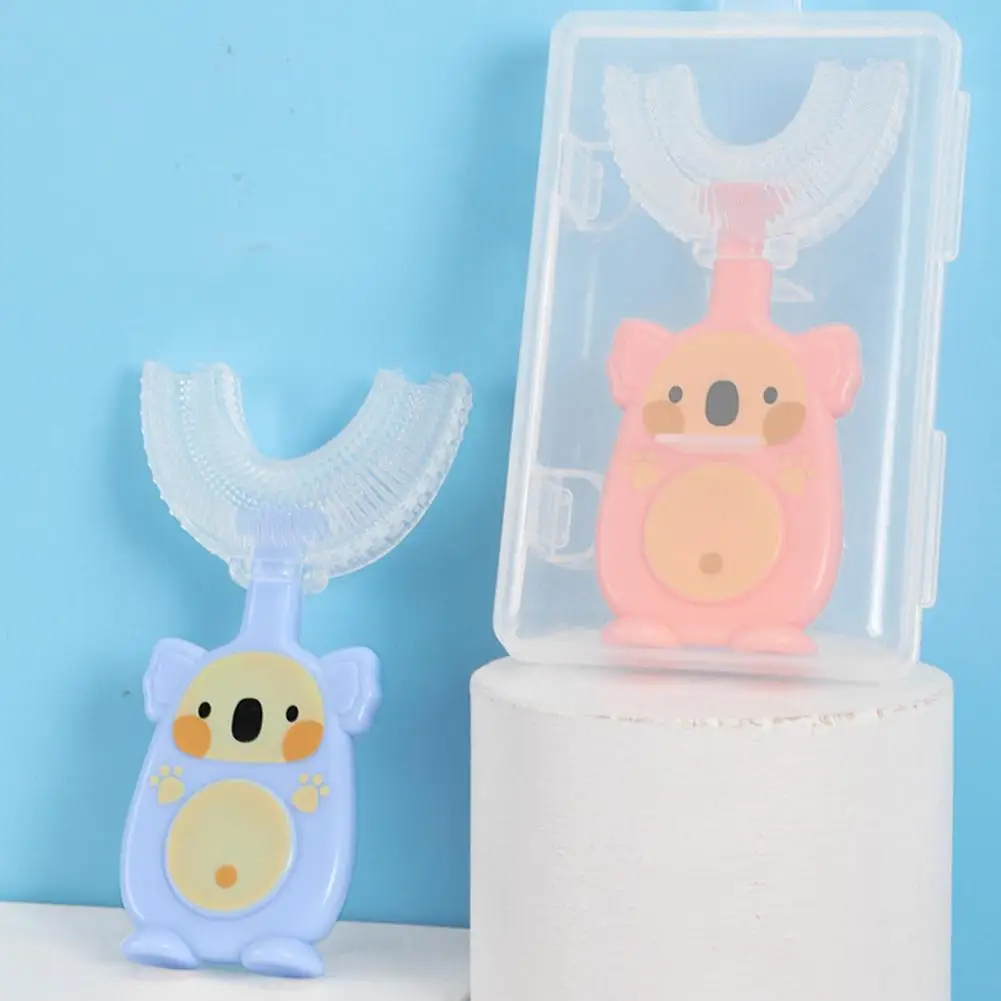 Cepillo de dientes para ni&ntilde;os, cepillo de dientes con dise&ntilde;o ergon&oacute;mico, mango de PP, limpieza Manual de la boca, ahorro de trabajo-3