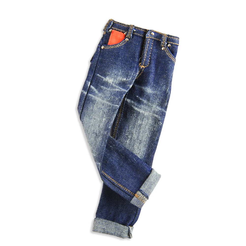 

1/6 Soldier Model Clothing Handsome Cool Male Soldier Denim Jeans Suit Blue Suit Suitable For 12 Inch Male Body Model In Stock