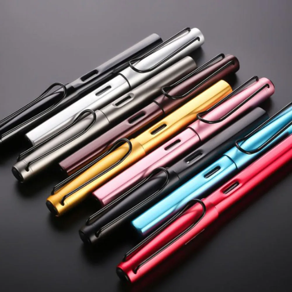 1pcs High quality 0.38mm Alloy Fountain Pen Extra Fine Nib Business Writing Signing Calligraphy Pens Office Stationery Supplies |