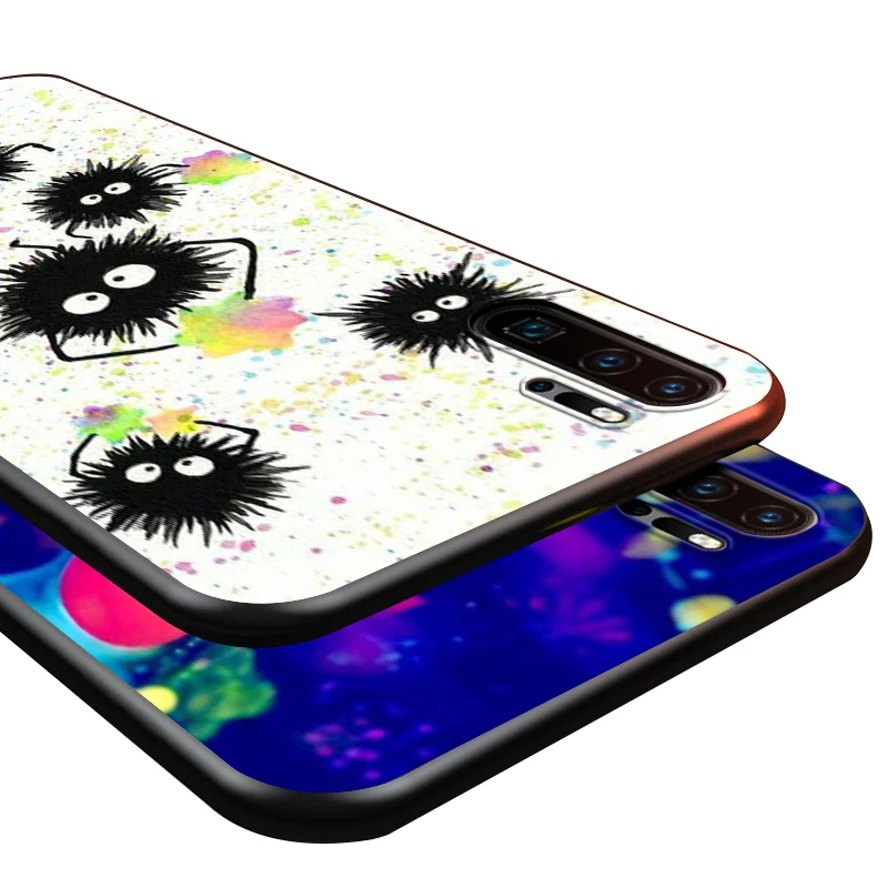 Spirited Away Anime Silicone Phone Case for Huawei P30 P20 P40 Lite E Pro P Smart Z Plus 2019 P10 P9 Black Cover | Мобильные