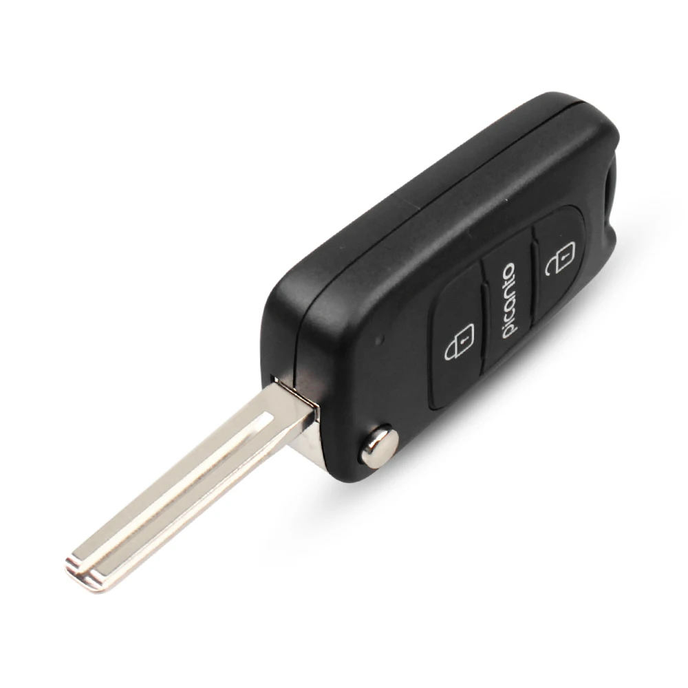 KEYYOU 3 кнопки флип складной пульт дистанционного ключа оболочки для KIA Picanto чехол дистанционного ключа Fob