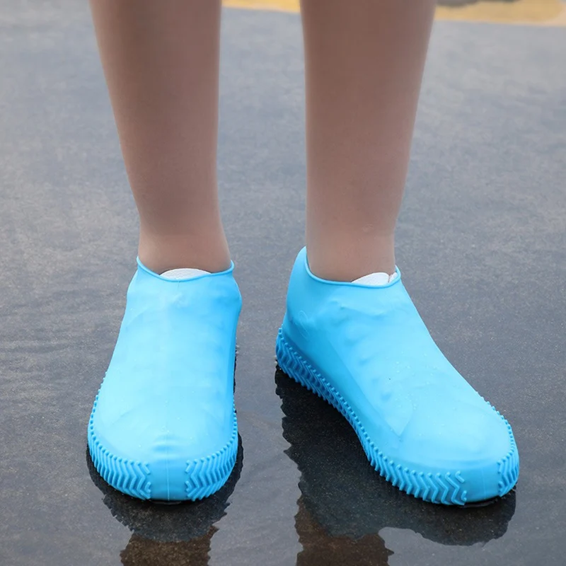 

NEW Silicone Durable Waterproof Shoe Cover Anti Slip Reusable Thickened Cover Outdoor