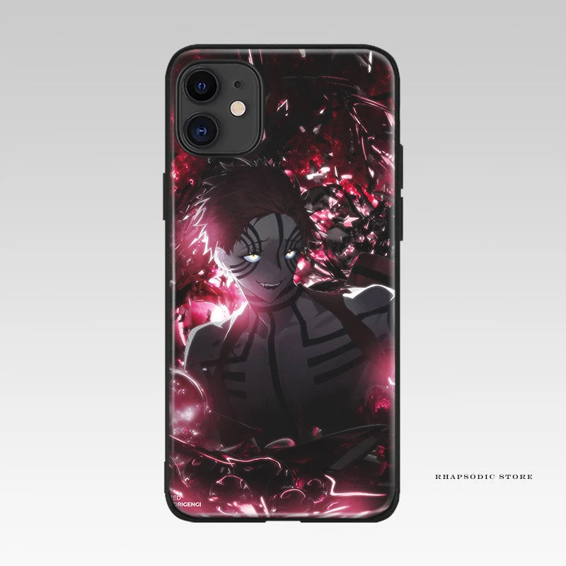akaza kimetsu no yaiba demon slayer for iphone 6 6s 7 8 plus x xr xs 11 pro max soft silicone phone case cover shell free global shipping