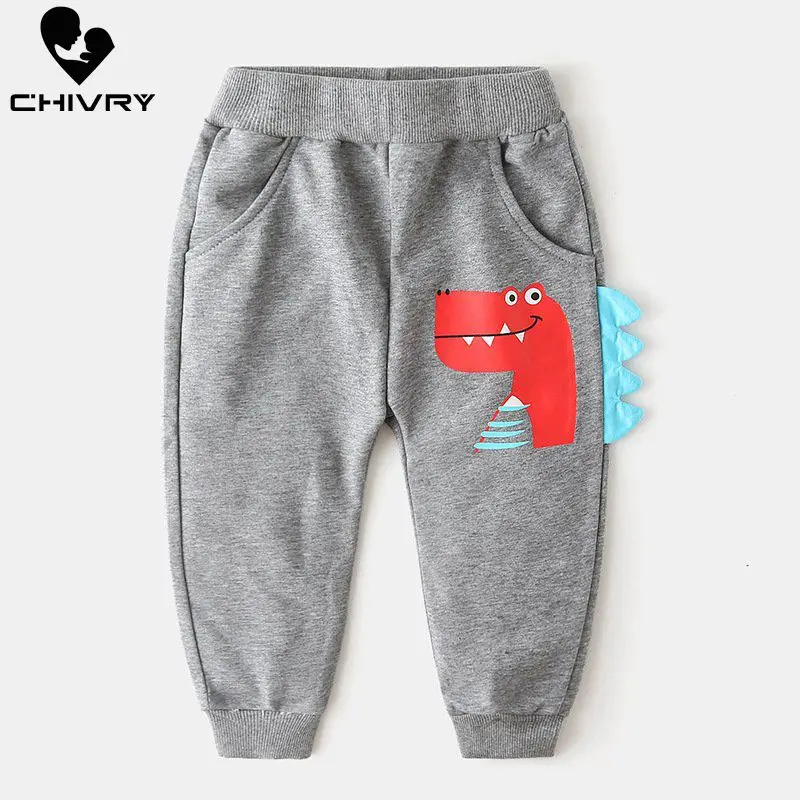 Новинка 2019 детские шаровары Chivry для мальчиков штаны с мультяшным принтом
