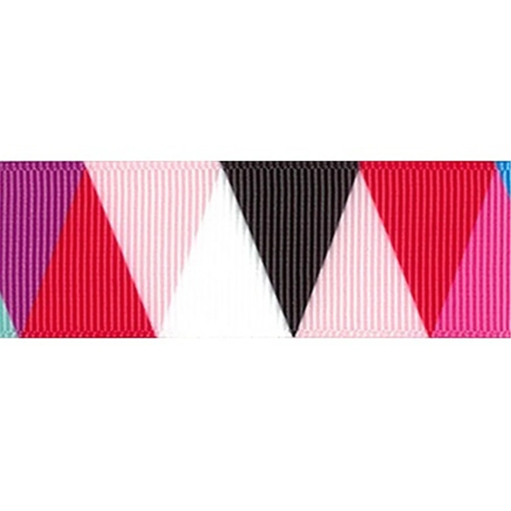 Лента для волос с геометрическим узором 25 мм 5 ярдов декоративно-упаковочная
