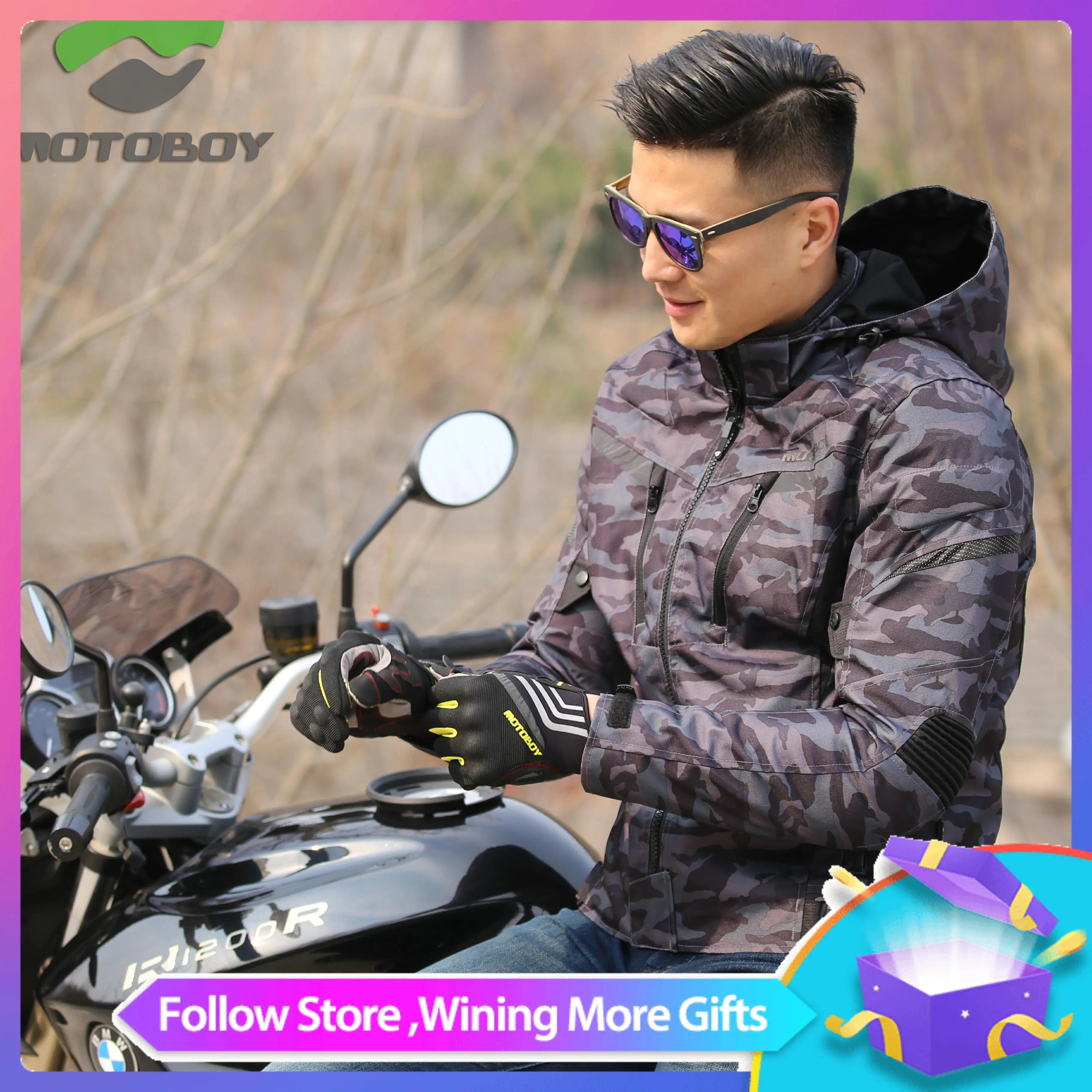 Мотоциклетная велосипедная Спортивная камуфляжная водонепроницаемая куртка с