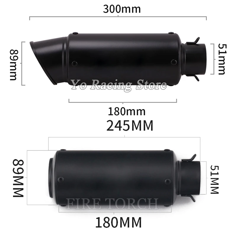 Модифицированный глушитель выхлопных газов для мотоцикла Yamaha FZ1 FZ1S 2001-2005 лет 51 мм