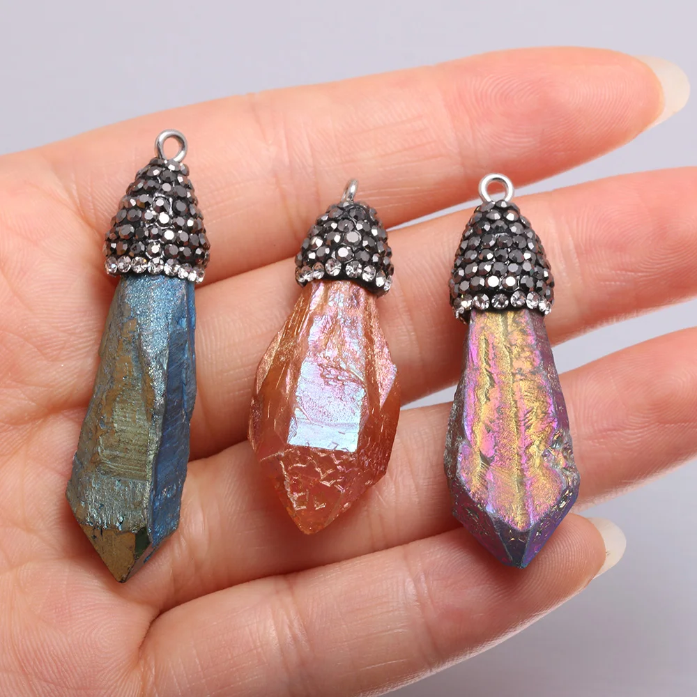 Натуральный кристаллический кулон Infinity 14 материалы для изготовления ювелирных