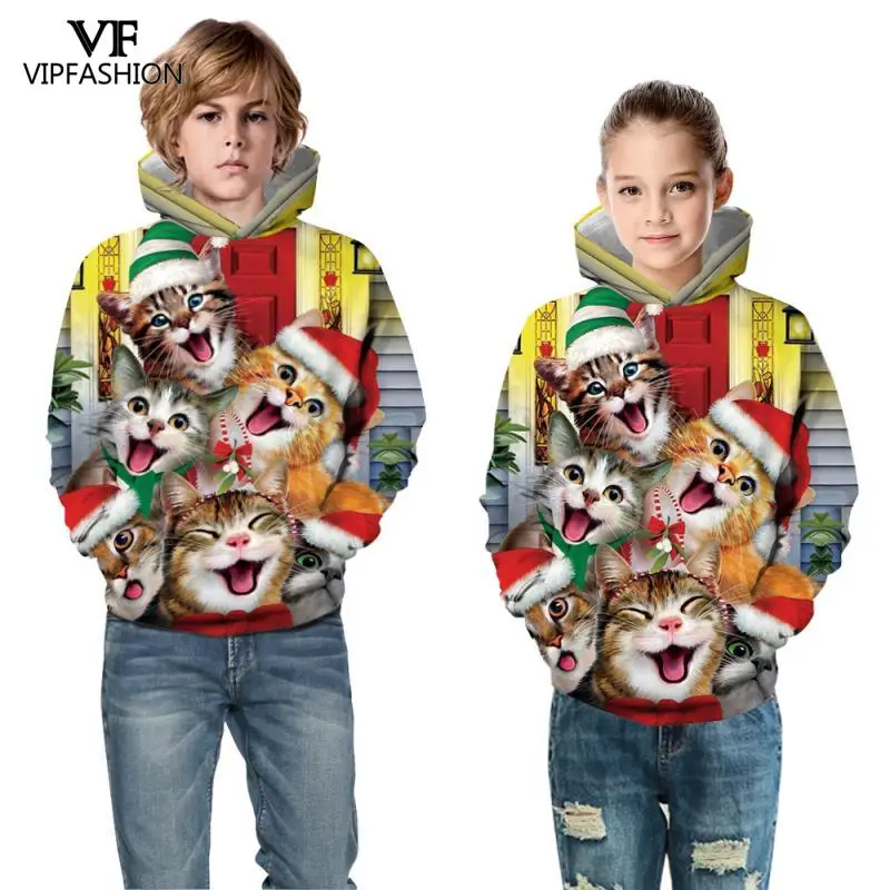 Модные детские рождественские костюмы VIP одежда свитшоты для мальчиков
