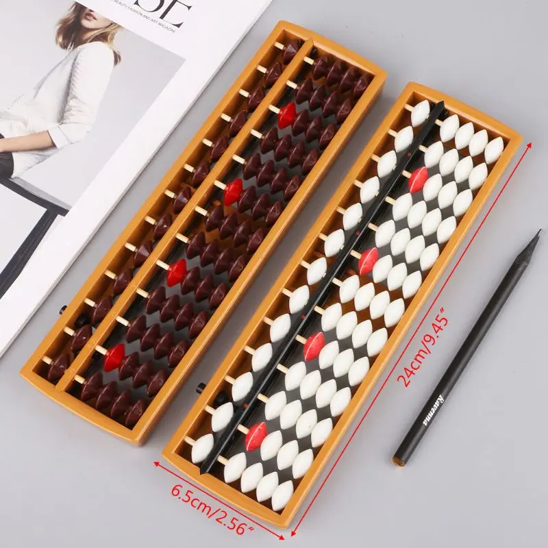 

QX2B Portable Japanese 13 Digits Column Abacus Arithmetic Soroban Caculating School Math Learning Tool