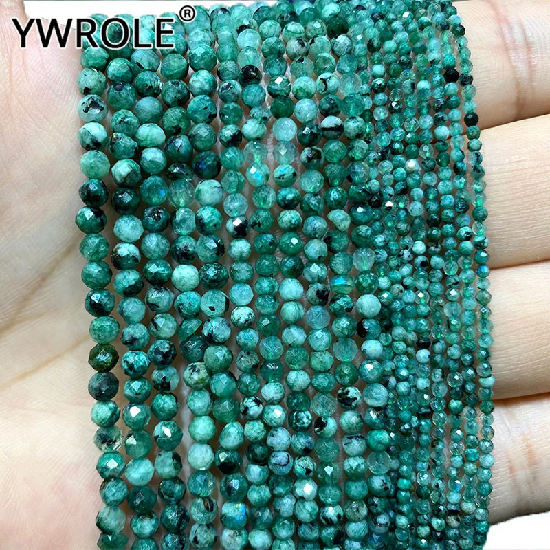 

Ywрол 100% натуральный камень зеленый Лабрадорит граненые круглые бусины разделитель для самостоятельного изготовления ювелирных изделий браслет ожерелье 2/3/4 мм 15 дюймов