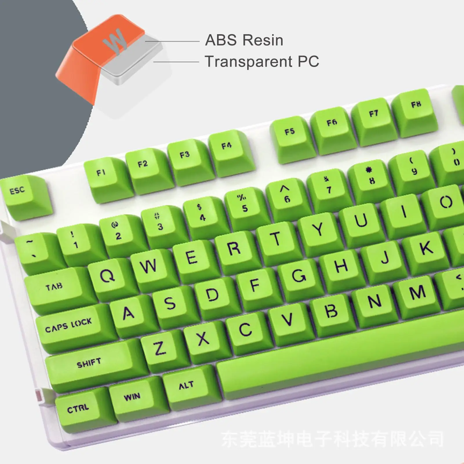 Универсальная подсветка клавиш ABS на 108 клавиш, колпачок для механических клавиш, разные цвета на выбор, колпачок для механической клавиатуры Cherry MX