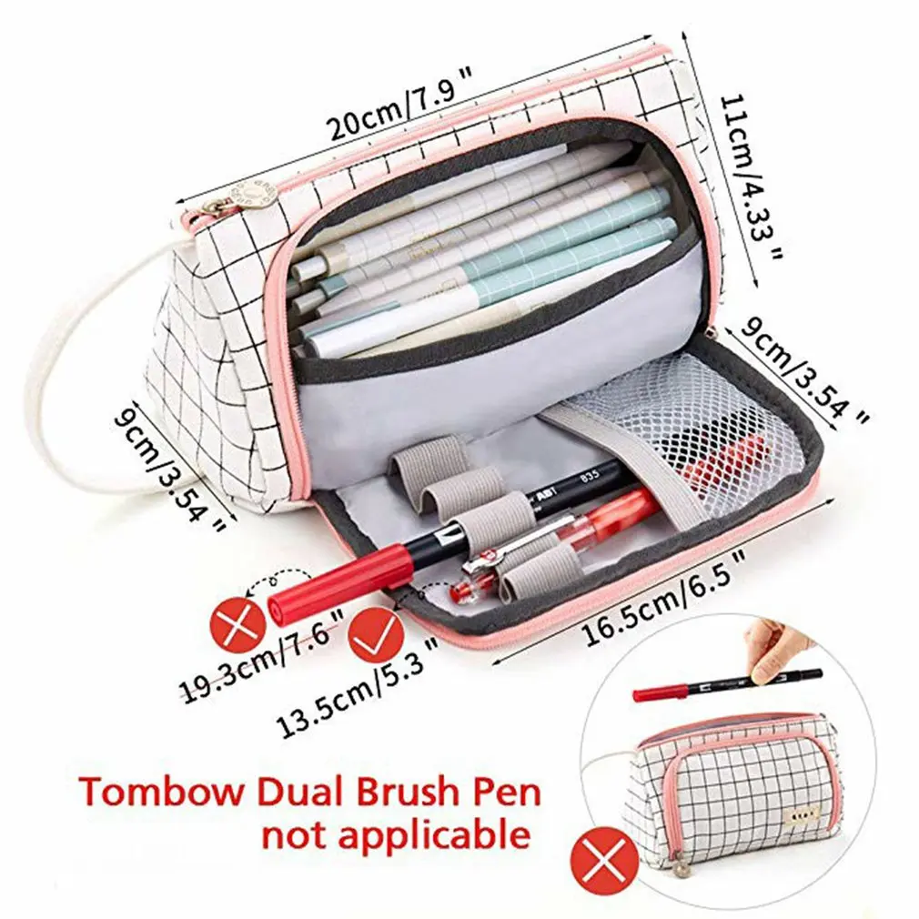 

New Super Pencil Case Kawaii Large Capacity Pencilcase School Pen Case Supplies Pencil Bag School Box Pencils Pouch Stationery
