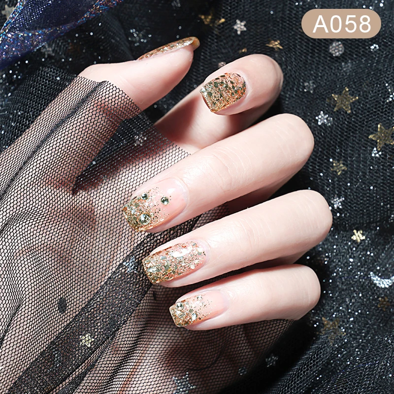 Блестящий Гель-лак для ногтей Vernis полуперманентный УФ-лак с платиновым