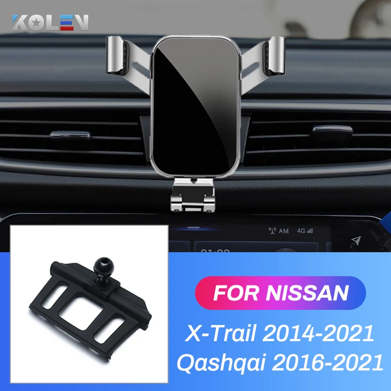 Фото Автомобильный мобильный телефон держатель для Nissan X Trail T32 Qashqai J11 2014 2021