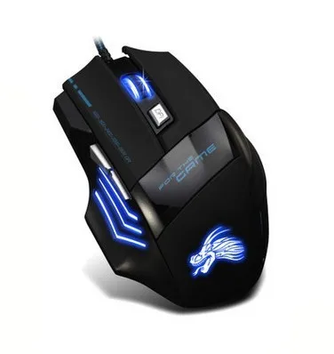 6 key Edition Эргономичная Проводная игровая мышь 7 кнопок 5500 dpi светодиодный USB компьютерная мышь геймер мыши X7 Бесшумная Mause с подсветкой для ПК ноутбука - Цвет: 6 key Edition