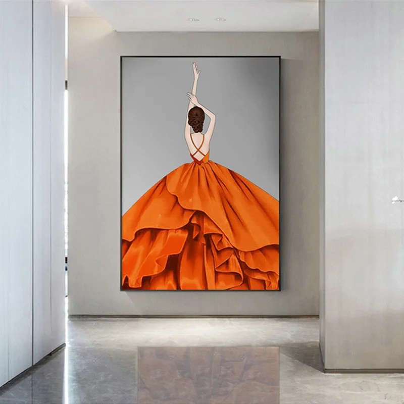 

Wall Art Decor Bedroom Decor Vintage Room Decor Minimalist Figure Painting Unframed Europe Canvas Poster CN(Origin) Canvas