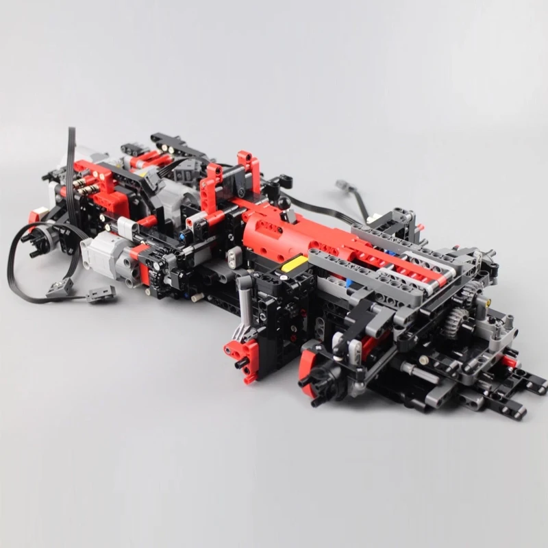 Technic 13079 приложение RC автомобиль MOC-10559 Veneno Roadster с функцией двигателя строительные блоки кирпичики игрушки подарок для детей