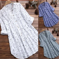 vrouwen losse lange mouwen tuniek tops casual blouses plus size m 3xl shirt zomer elegante blouse streetwear mode nieuwe