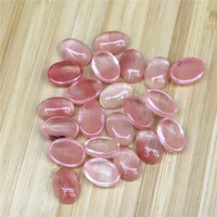 mixed natural stone oval cab cabochon teardrop wholesale cherry quartz stone beads free shipping 30pcslot 10mmx14mm
