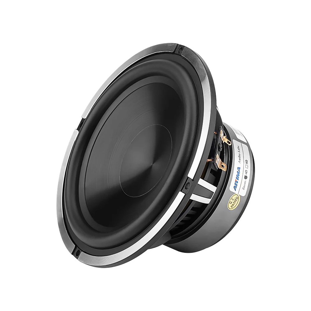 AIYIMA 1Pc 6.5 Inch Woofer Audio Car Music Speaker Driver 4 Ohm 50W Bass Auto Waterproof Speaker Aluminum Basin DIY Sound System