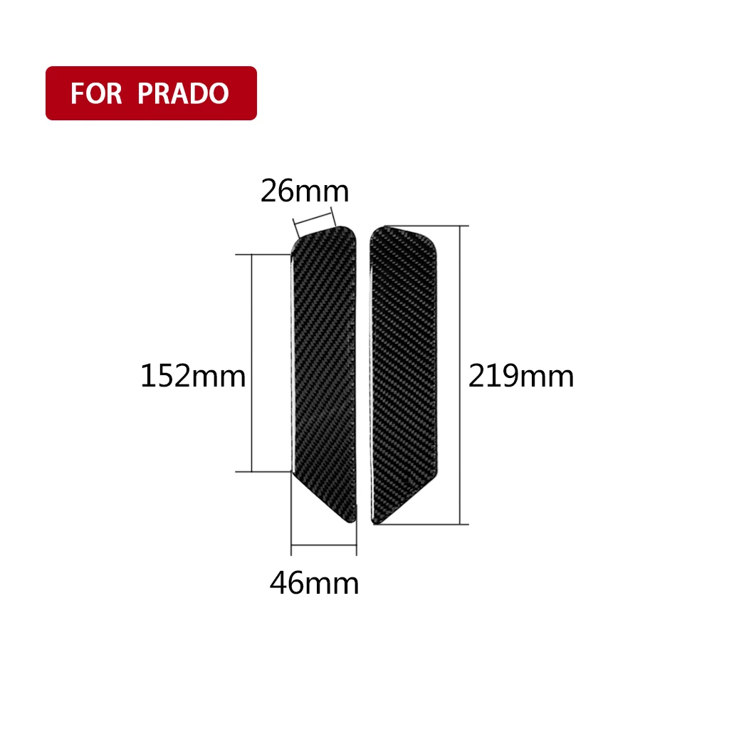 Автомобильная эмблема из углеродного волокна боковые знаки для Toyota Land Cruiser